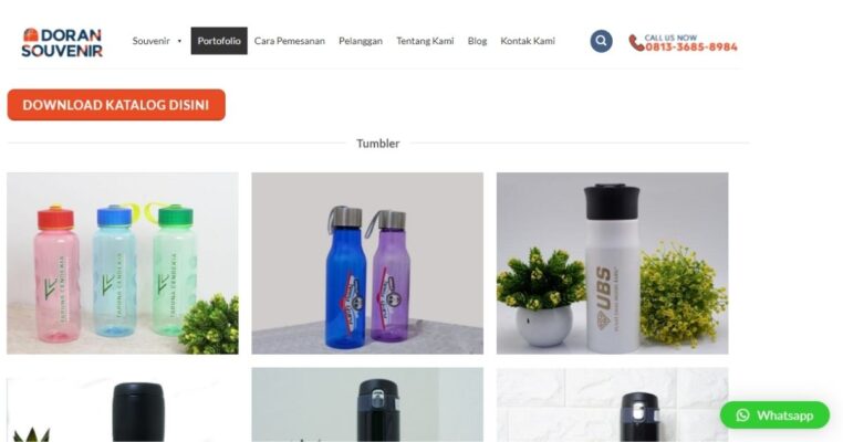 Contoh portofolio online perusahaan, Doran Souvenir