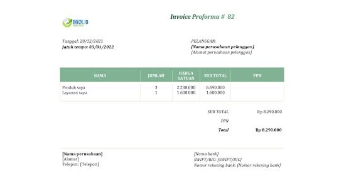 Invoice Proforma