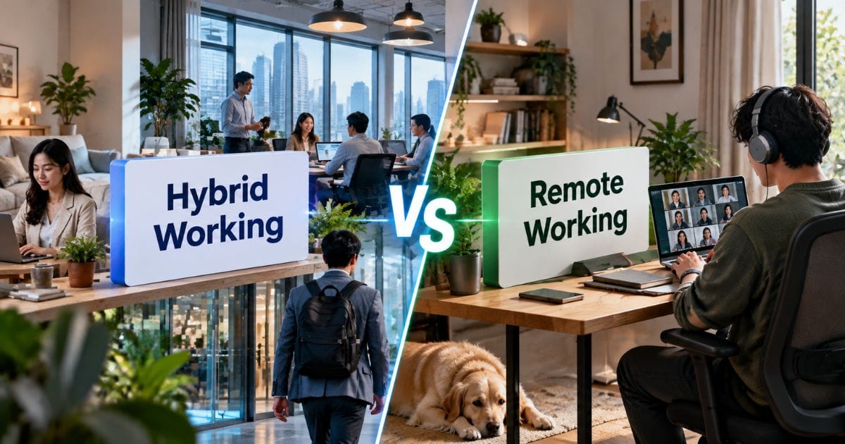 Hybrid Working vs Remote Working