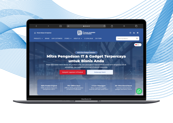 Portfolio website Doran Corporate oleh DoranDev