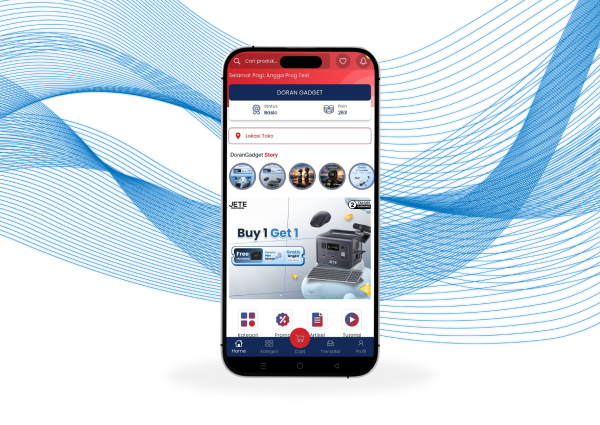 Portfolio aplikasi Doran Gadget App oleh DoranDev