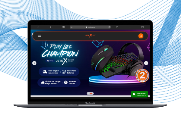 Portfolio website JETEX oleh DoranDev
